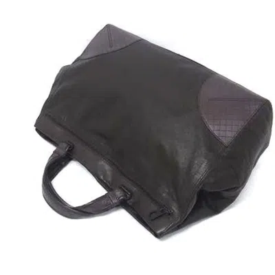 Pre-owned Bottega Veneta Dark Brown Leather Handbag Shoulder Bag Tote Bag ()