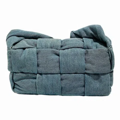 Pre-owned Bottega Veneta Light Blue Denim Shoulder Bag ()