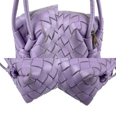 Pre-owned Bottega Veneta Purple Intrecciato Shoulder Bag ()