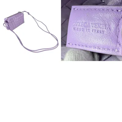 Pre-owned Bottega Veneta Purple Intrecciato Shoulder Bag ()