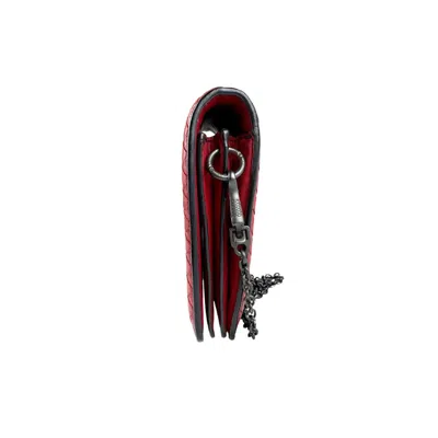 Pre-owned Bottega Veneta Red Color Leather Shoulder Bag ()