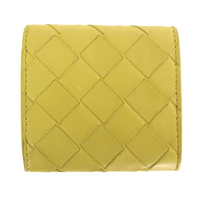 Pre-owned Bottega Veneta Yellow Leather Coin Purse/coin Case ()