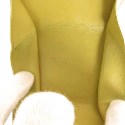 Pre-owned Bottega Veneta Yellow Leather Coin Purse/coin Case ()