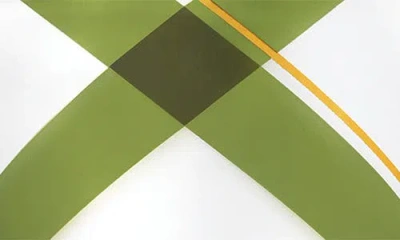 Thymes Frasier Fir Frosted Plaid Medium Candle In Green