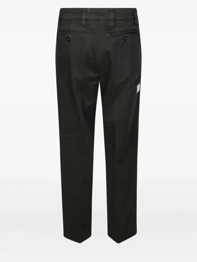 Department Five Pressed-crease Chino Trousers In Black