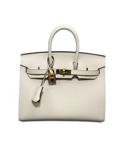 Pre-owned Hermes 2025 Birkin 25 Handbag In Neutral