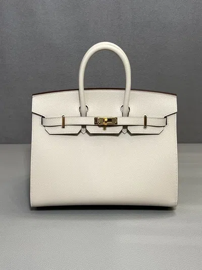 Pre-owned Hermes 2025 Birkin 25 Handbag In Neutral