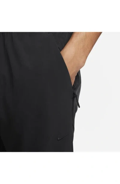 Nike Techpack Solid Color Breathable Woven Athleisure Casual Sports Pants Black