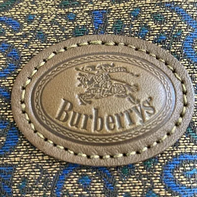Pre-owned Burberry Brown Jacquard Leather Coin Purse/coin Case ()