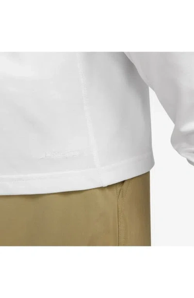 Nike Dri-fit Primary Long Sleeve T-shirt In White