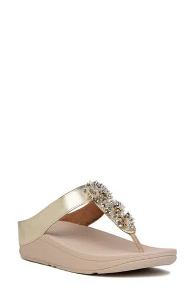 Fitflop Galaxy Toe Wedge Flip Flop In Multi