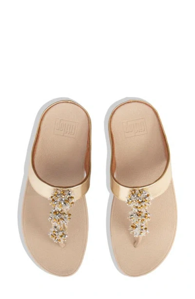 Fitflop Galaxy Toe Wedge Flip Flop In Multi