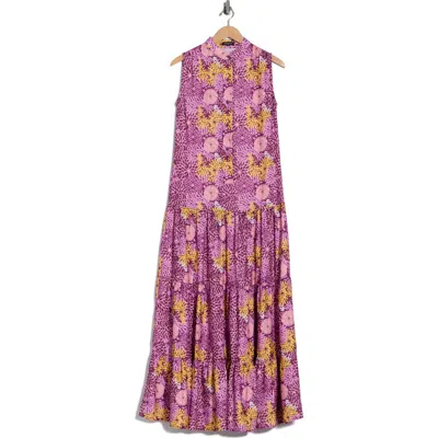 Area Stars Cari Drop Waist Sleeveless Dress In Multi