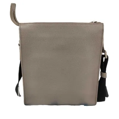Pre-owned Bvlgari Grayish Leather Messenger Bag Shoulder Bag ()