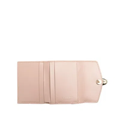 Pre-owned Bvlgari Pink Leather Wallet (tri-fold) ()