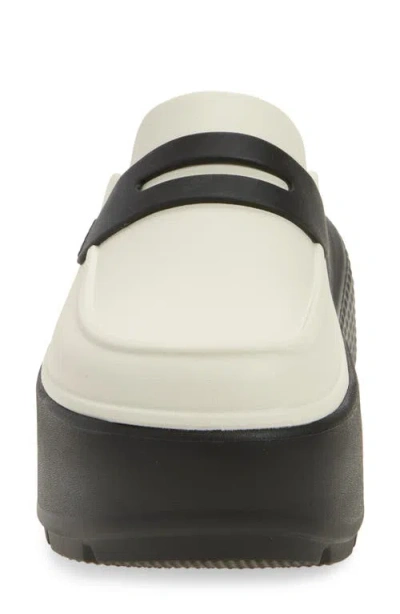 Crocs Platform-heel Slippers In White