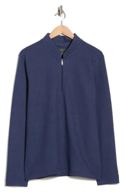 Greg Norman Quarter Zip Pullover In Blue