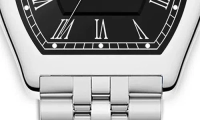 Alfred Sung Heritage Tonneau Bracelet Strap Watch, 27mm X 45mm In Metallic