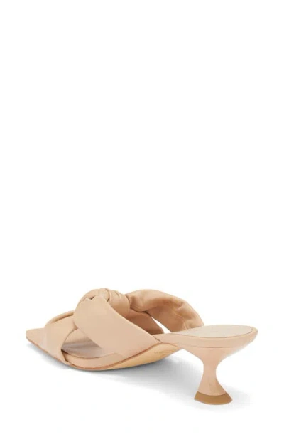 Stuart Weitzman Playa 50 Knot Kitten Heel Sandal In Brown