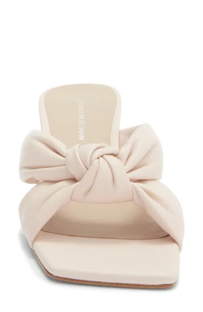 Stuart Weitzman Playa 50 Knot Kitten Heel Sandal In Pink