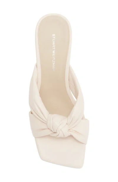 Stuart Weitzman Playa 50 Knot Kitten Heel Sandal In Pink