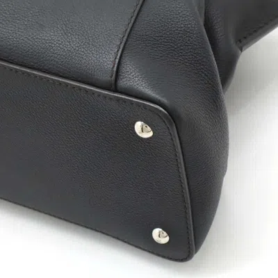 Pre-owned Cartier Black Leather Handbag Shoulder Bag Tote Bag ()