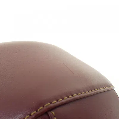 Pre-owned Cartier Bordeaux Leather Shoulder Bag ()
