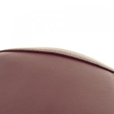 Pre-owned Cartier Bordeaux Leather Shoulder Bag ()
