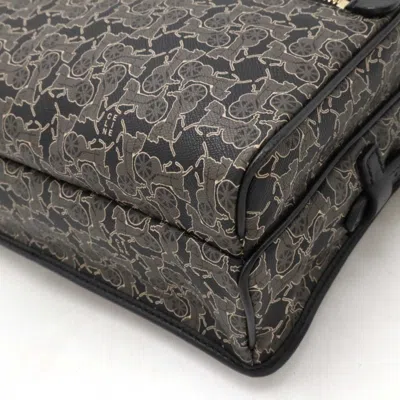 Pre-owned Celine Black Gray Pvc Leather Shoulder Bag ()