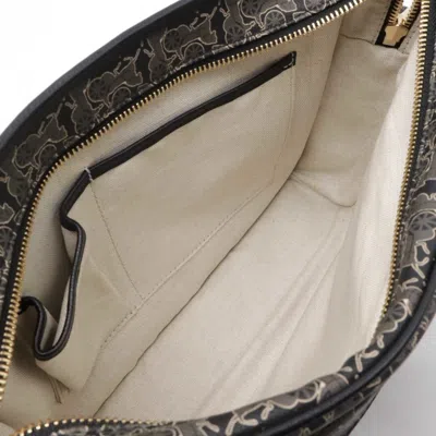 Pre-owned Celine Black Gray Pvc Leather Shoulder Bag ()