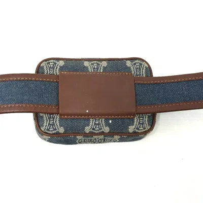 Pre-owned Celine Blue Denim Fanny Pack Pouch ()