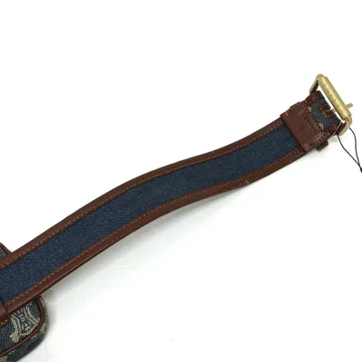 Pre-owned Celine Blue Denim Fanny Pack Pouch ()