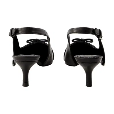 Rouje Pointed High-heeled Sandals In Black