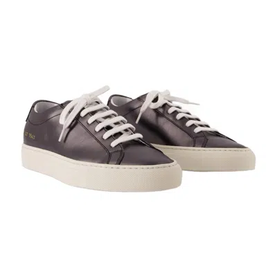 Common Projects Achilles Shiny Sneakers In Black