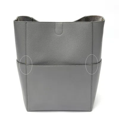 Pre-owned Celine Gray Leather Shoulder Bag ()