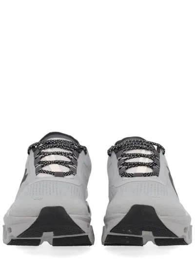 On Breathable Grey Sneakers With Robust Rubber Sole In Gray