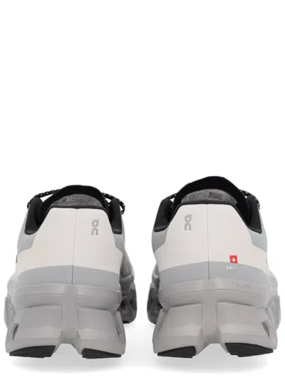 On Breathable Grey Sneakers With Robust Rubber Sole In Gray