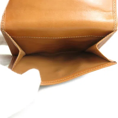 Pre-owned Celine Macadam Brown Leather Pvc Wallet (bi-fold) ()