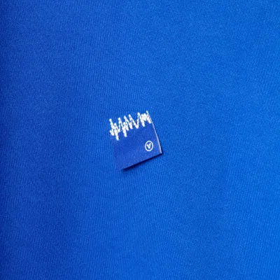 Adererror Cotton Sweatshirt With Tetris Logo Patch In Blue