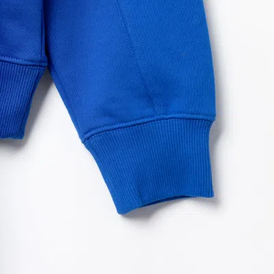 Adererror Cotton Sweatshirt With Tetris Logo Patch In Blue