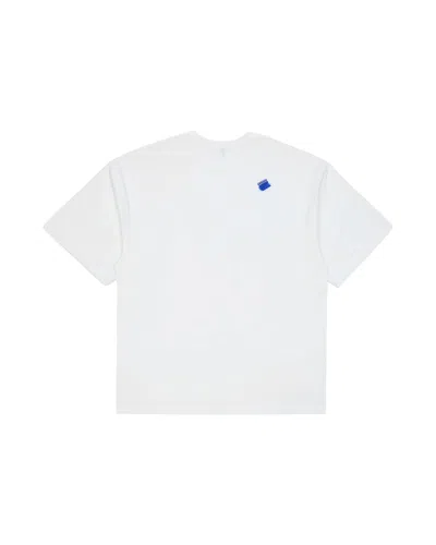 Adererror Semi-oversized T-shirt With Artistic Handwork Print In White