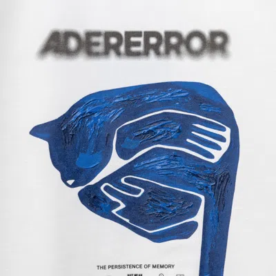 Adererror Artistic Graphic Print Semi-oversized T-shirt In White