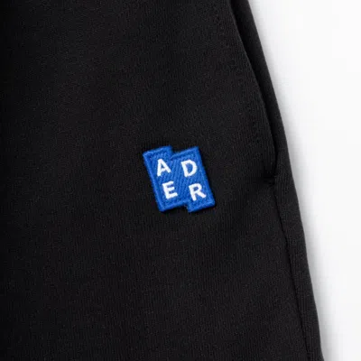 Adererror Mid-rise Semi-oversized Black Pants In Black