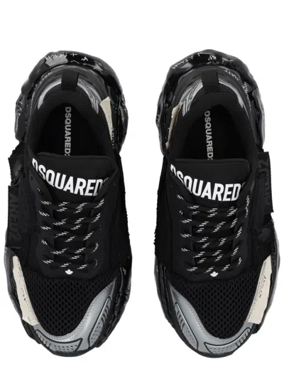 Dsquared2 Faster Lace-up Low Top Sneakers In Multi