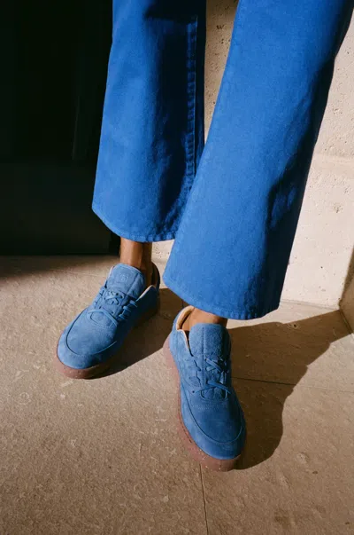 Gabriela Hearst Ohio Slip-on Sneaker In Cobalt Nubuck In Blue