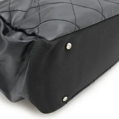 Pre-owned Chanel Black Coated Canvas Pouch Shoulder Bag Tote Bag ()