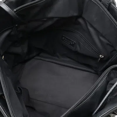 Pre-owned Chanel Black Coated Canvas Pouch Shoulder Bag Tote Bag ()