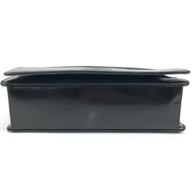 Pre-owned Chanel Black Dark Green Jersey Shoulder Bag ()