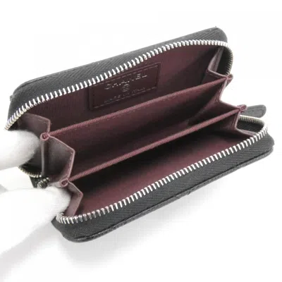 Pre-owned Chanel Black Grained Calfskin Coin Purse/coin Case ()