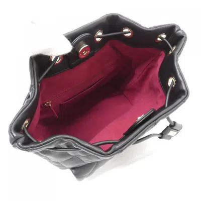 Pre-owned Chanel Black Leather Backpack ()